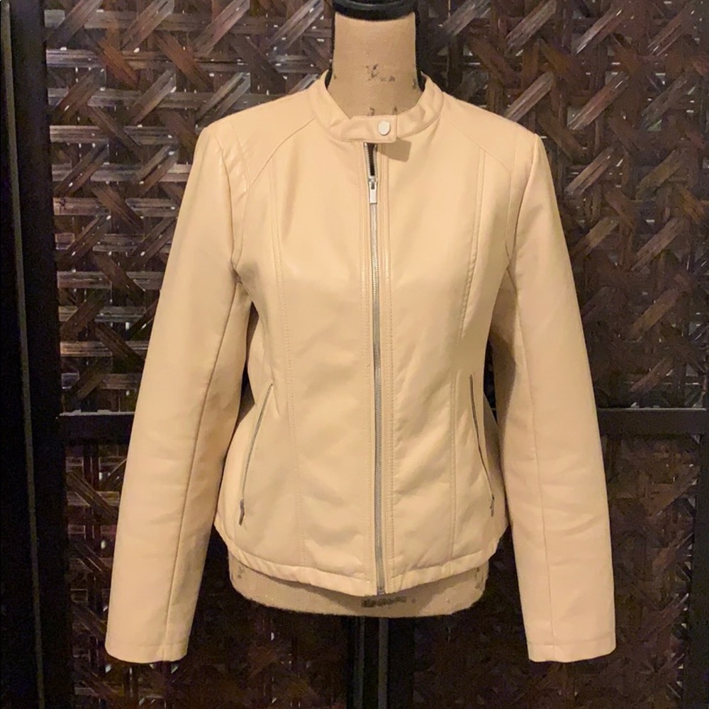 Medium New York and Company Faux Leather Jacket